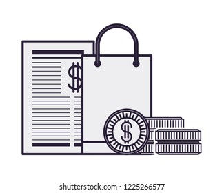 gift bag with payment document