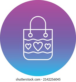 Icono del vector de la bolsa de regalo. Se puede usar para imprimir, móviles y aplicaciones web.