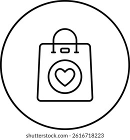 Gift Bag vector icon. Can be used for printing, mobile and web applications.