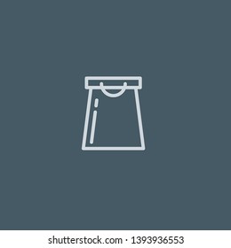 Gift Bag vector icon. Gift Bag concept stroke symbol design. Thin graphic elements vector illustration, outline pattern for your web site design, logo, UI. EPS 10.