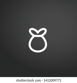 Gift Bag vector icon. Gift Bag concept stroke symbol design. Thin graphic elements vector illustration, outline pattern for your web site design, logo, UI. EPS 10.