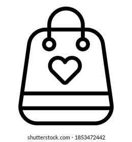 gift bag vector outline icon. Hindu festival, Hindu celebration icon,