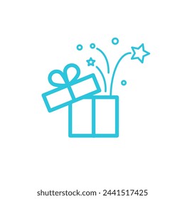 Gift, Big surprise, gift box icon. 