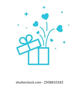 Gift, Big surprise, gift box icon. 