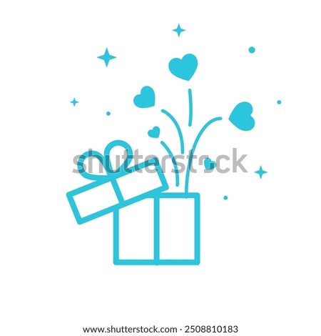Gift, Big surprise, gift box icon. 