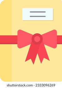 Gift Book Icon image. Suitable for mobile application.