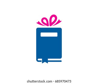 Gift Book Icon Logo Design Element