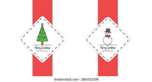 Gift border merry christmas concept. Merry christmas background. Red ribbon for gift box concept.