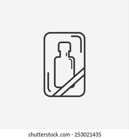 Gift bottle icon.