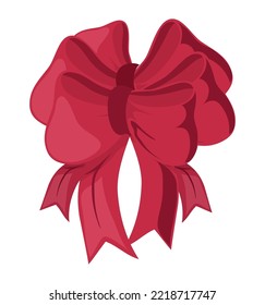 icono de decoración de arco de regalo aislado