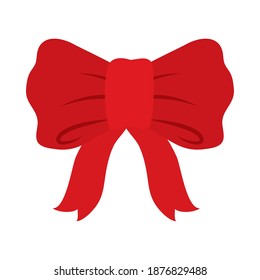 Gift bow design, celebration birthday christmas theme Vector illustration