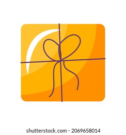 a gift with a bow. discounts and promotions. gift box with sale. Loyalty Program for Regular Clients. Great sale banner design concept. Vector illustration