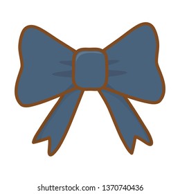 gift bow icon cartoon