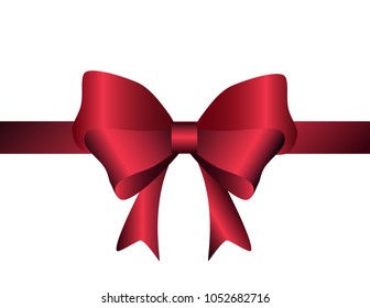 Gift bow isolated