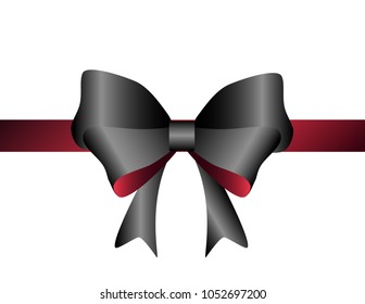 Gift bow isolated