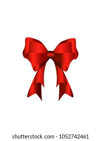 Gift bow isolated