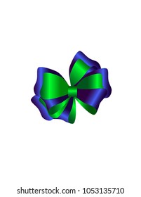 Gift bow isolated