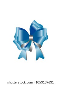 Gift bow isolated
