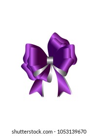 Gift bow isolated
