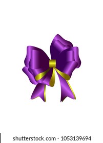 Gift bow isolated