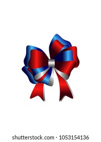 Gift bow isolated