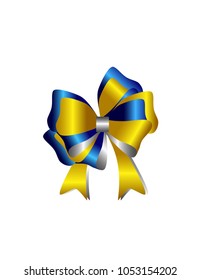 Gift bow isolated