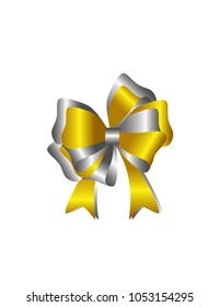 Gift bow isolated