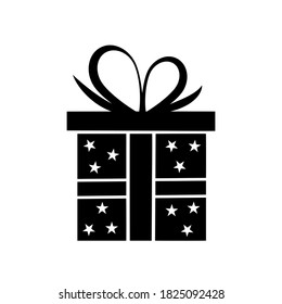  Gift with a bow isolated on a white background.Concept of New year, Christmas, holidays, birthday. vector illustration
