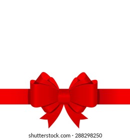 Gift Bow with Ribbon Vector Illustration EPS10