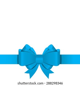 Gift Bow with Ribbon Vector Illustration EPS10