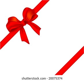 Gift bow. Vector decoraTION.