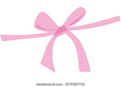 Gift bows silk pink red ribbon vector isolated 