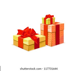 Gift Box: A gift box in 3 color versions