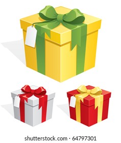 Gift box in 3 color versions. 