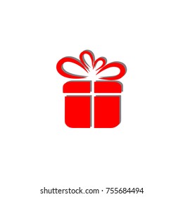 Gift box. 3D icon