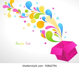  Gift box abstract background