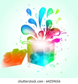 Gift box abstract backgroundl. Vector eps10 illustration