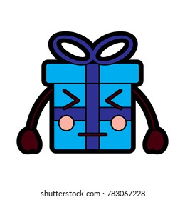 gift box angry side eye emoji icon image v