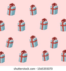 Gift box background for christmas day.Vector illustration