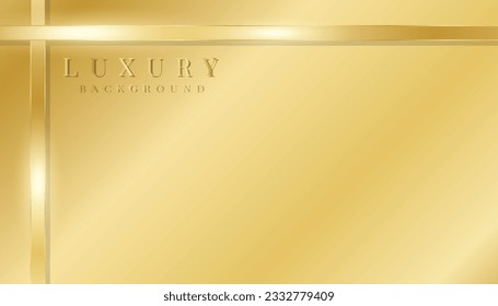 Gift box background illustration with a gradation of shiny golden ribbons, luxury background