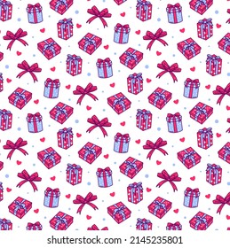 Gift Box Background Seamless Pattern for your business or merchandise