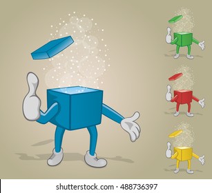 Gift Box With Big Thumb Up