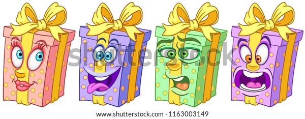 gift box birthday presents holiday celebration stock vector