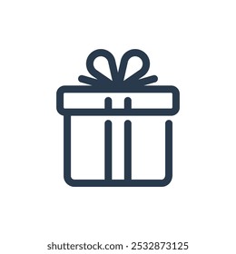 Gift Box for Black Friday Vector Icon