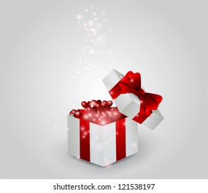 Gift box with bow