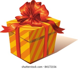 gift box with bow.