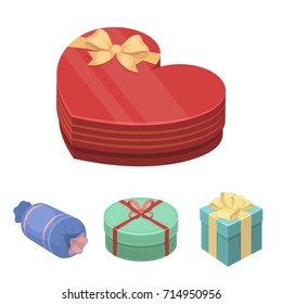 Gift box with bow, gift bag.Gifts and certificates set collection icons in cartoon style vector symbol stock illustration web.
