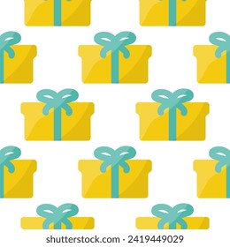 fondo textil de patrón de vacaciones de color de arco de caja de regalo