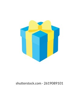 Gift box bow emoji present illustration vector birthday ribbon symbol sign icon