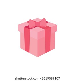 Gift box bow emoji present illustration vector birthday ribbon symbol sign icon